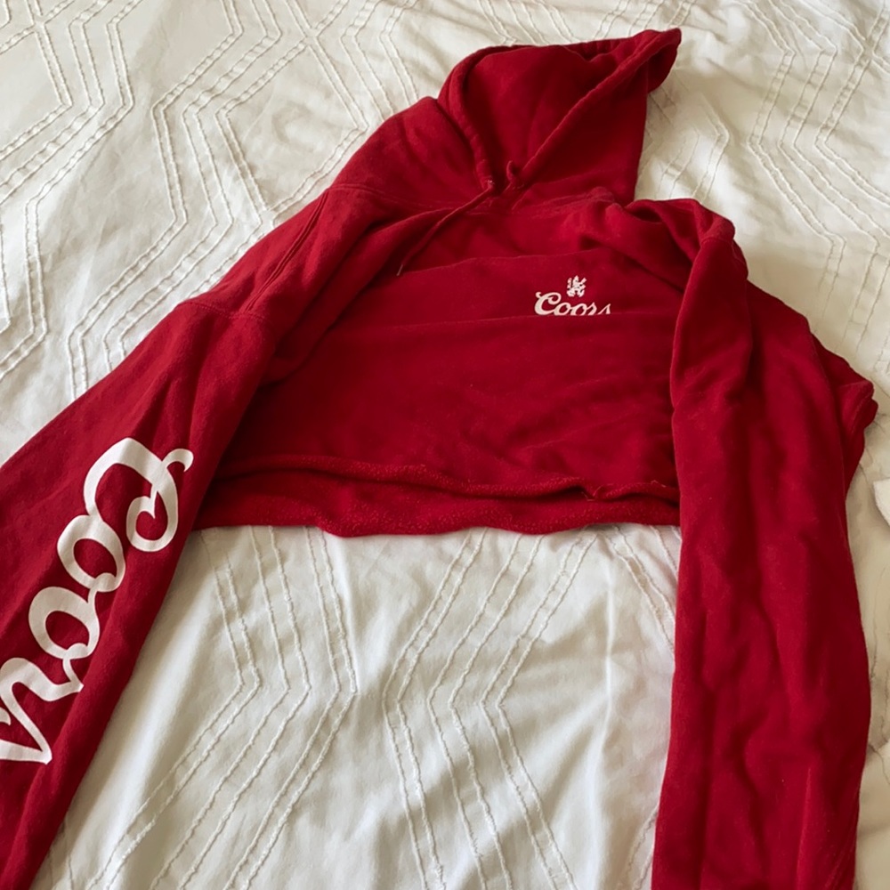 coors cropped hoodie